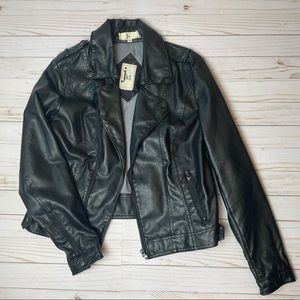 Anthropologie Jkt Vegan Leather Jacket (Size Medium)